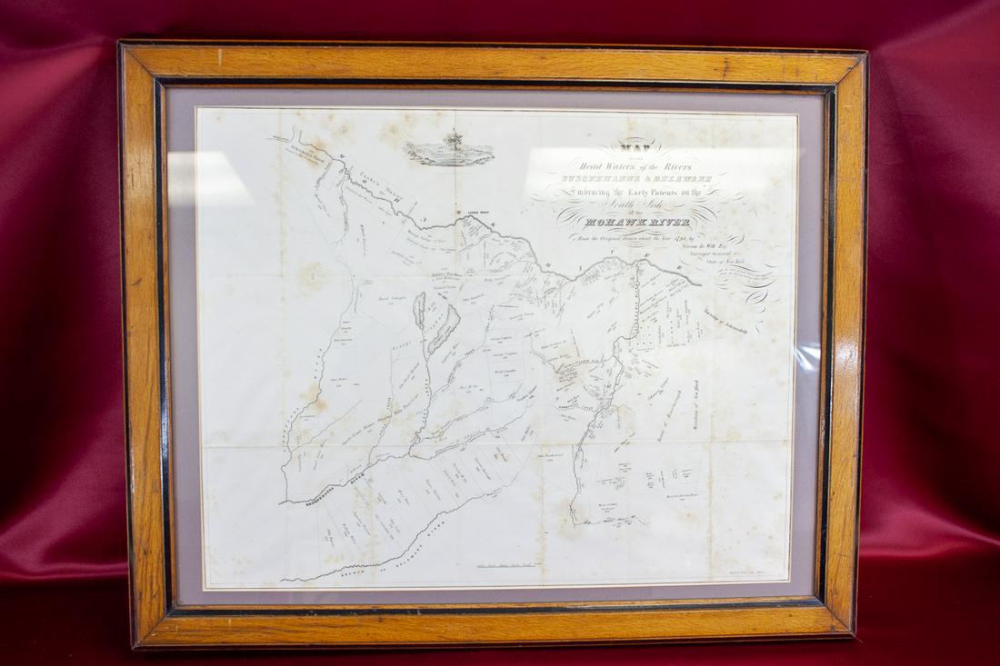 1890's Map of Susquehanna and Delaware Rivers (1 of 3)