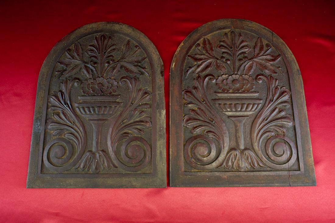 Matching Carved  Wooden Wall Hangings (2) (1 of 5)