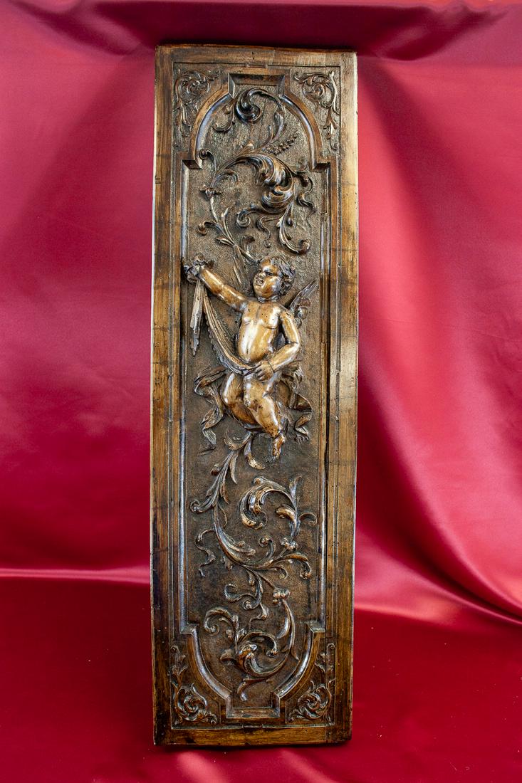 Carved Cherub Wall Hanging (1 of 2)