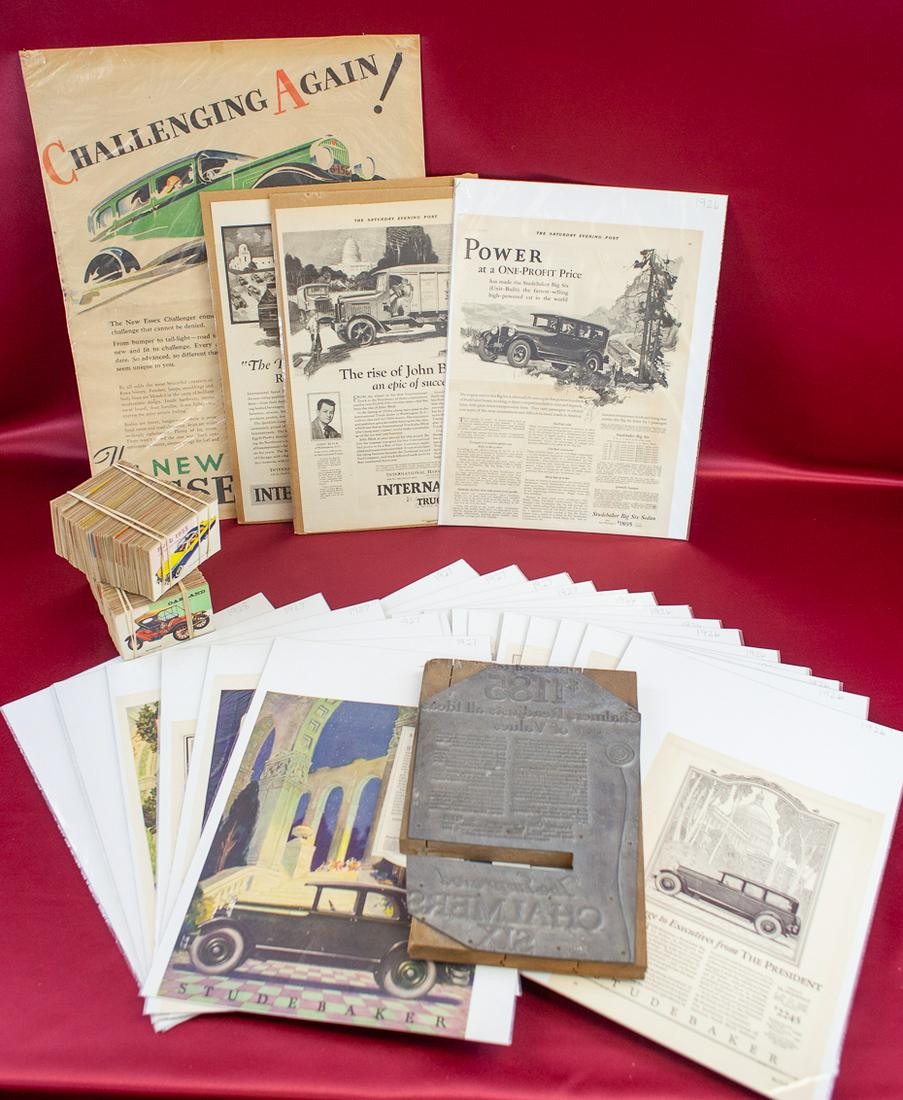 1920s Auto Advertisements - Automobile Trading Cards (1 of 3)