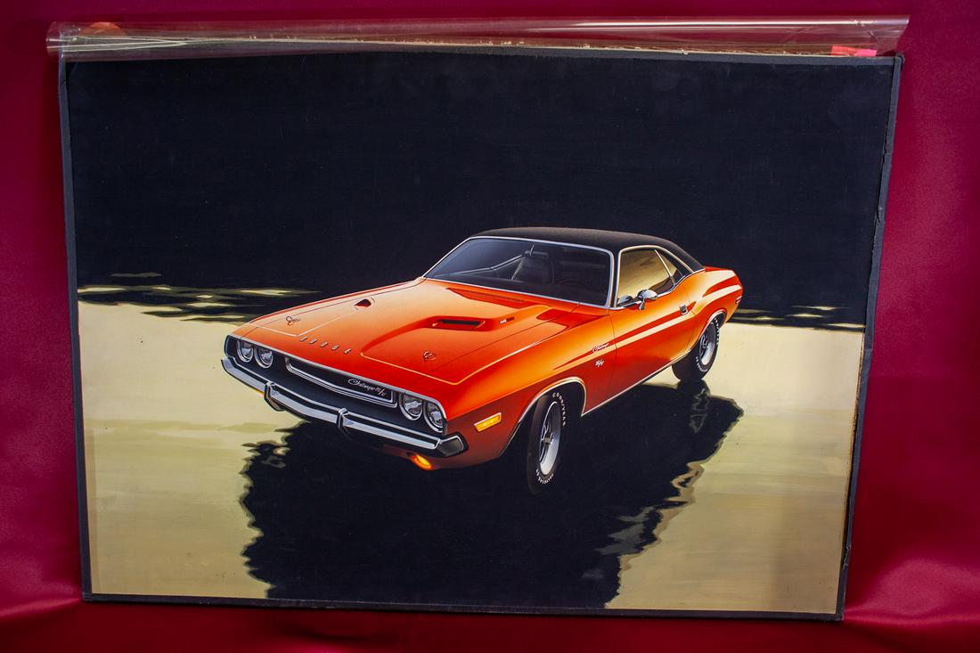 1969 Dodge Challenger R/T Advertising Painting (1 of 3)