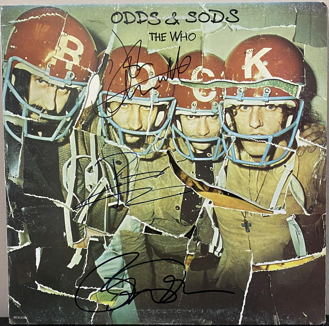The Who Odds & Sods Lp signed by THE WHO (1 of 5)