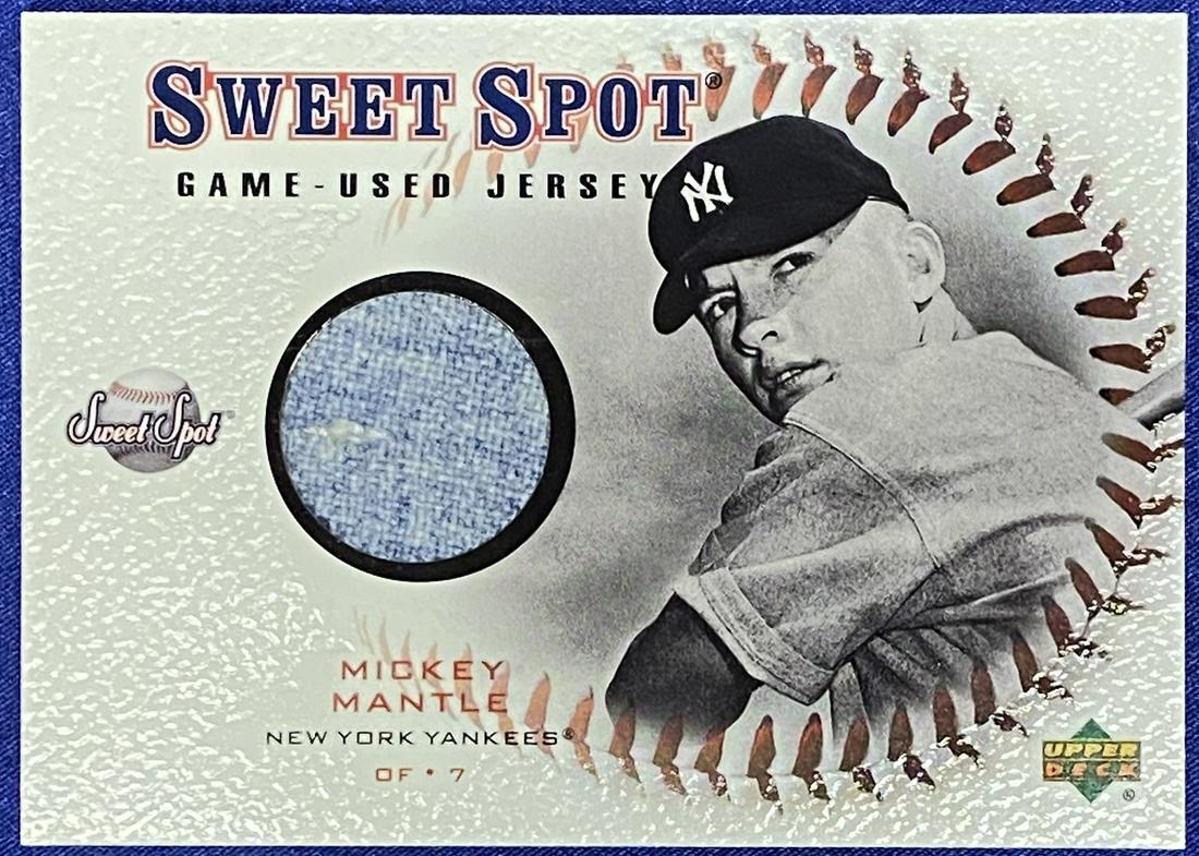 2001 Upper Deck Sweet Spot Mickey Mantle Game Used (1 of 2)