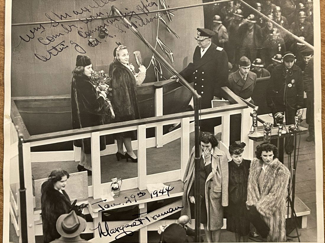 1944 WWII USS Missouri Christening photo signed (1 of 1)