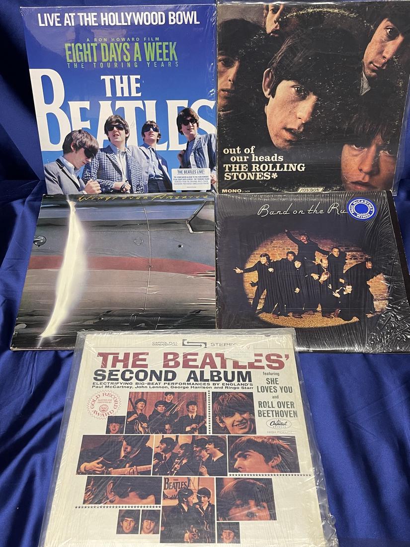 Mixed LP Lot. Beatles, Wings, Rolling Stones (1 of 1)
