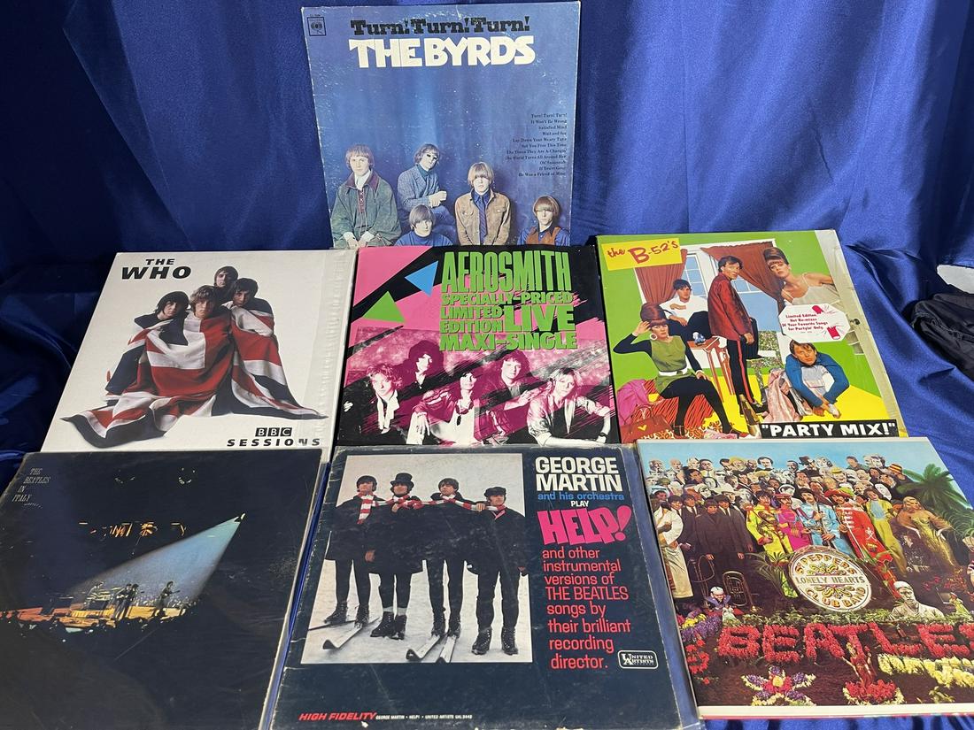 Vintage LP Rock Lot. Byrds, Beatles, The Who and more (1 of 1)