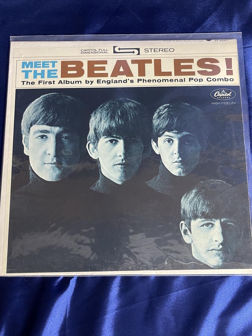 The Beatles - Meet The Beatles Stereo LP 1st Press: Vinyl 33 1/2 Stereo LP. Ex