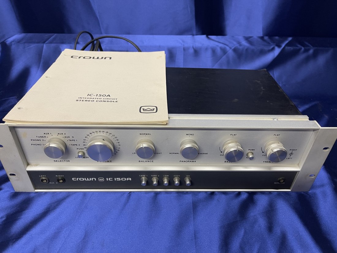 Vintage Crown IC 150A Pre Amplifier Crown IC 150A Integrated Circuit Stereo Console Pre Amp (1 of 1)