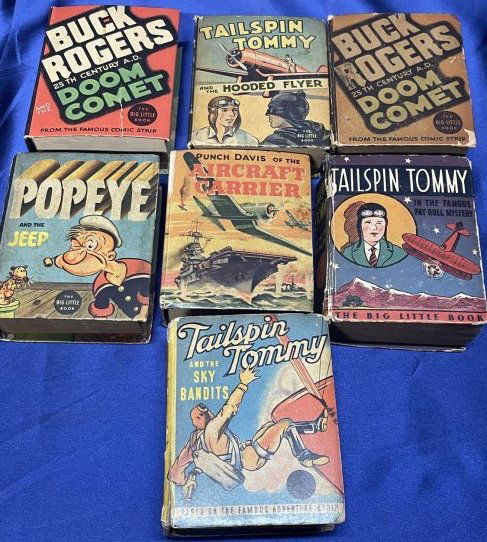 1930's Big Little Book Lot - Buck Rogers - Popeye (1 of 3)