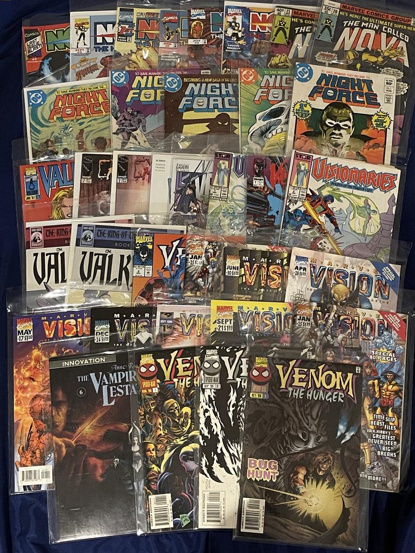 Comic Book Lot - Nova, Night Force, Visionaries, Venom The Hunger (1 of 1)