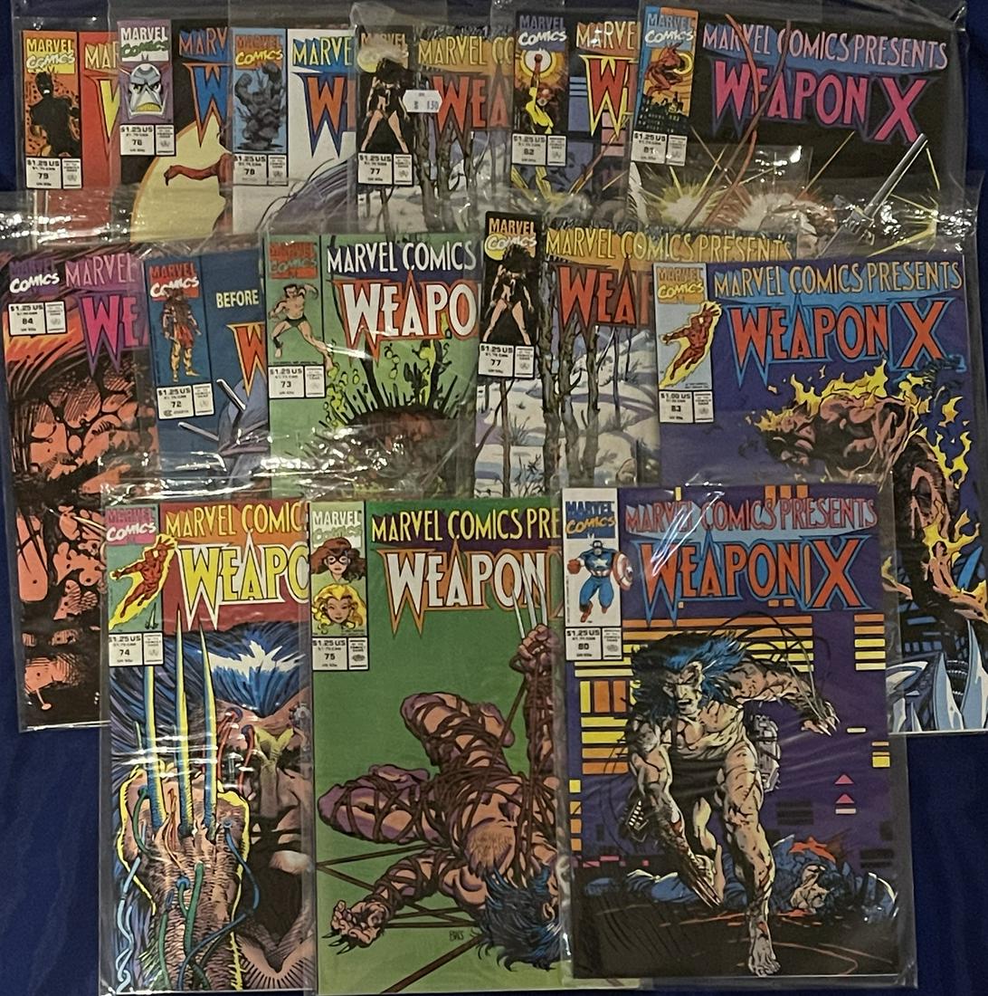 Marvel Presents Weopon X Comic Book Lot (1 of 1)