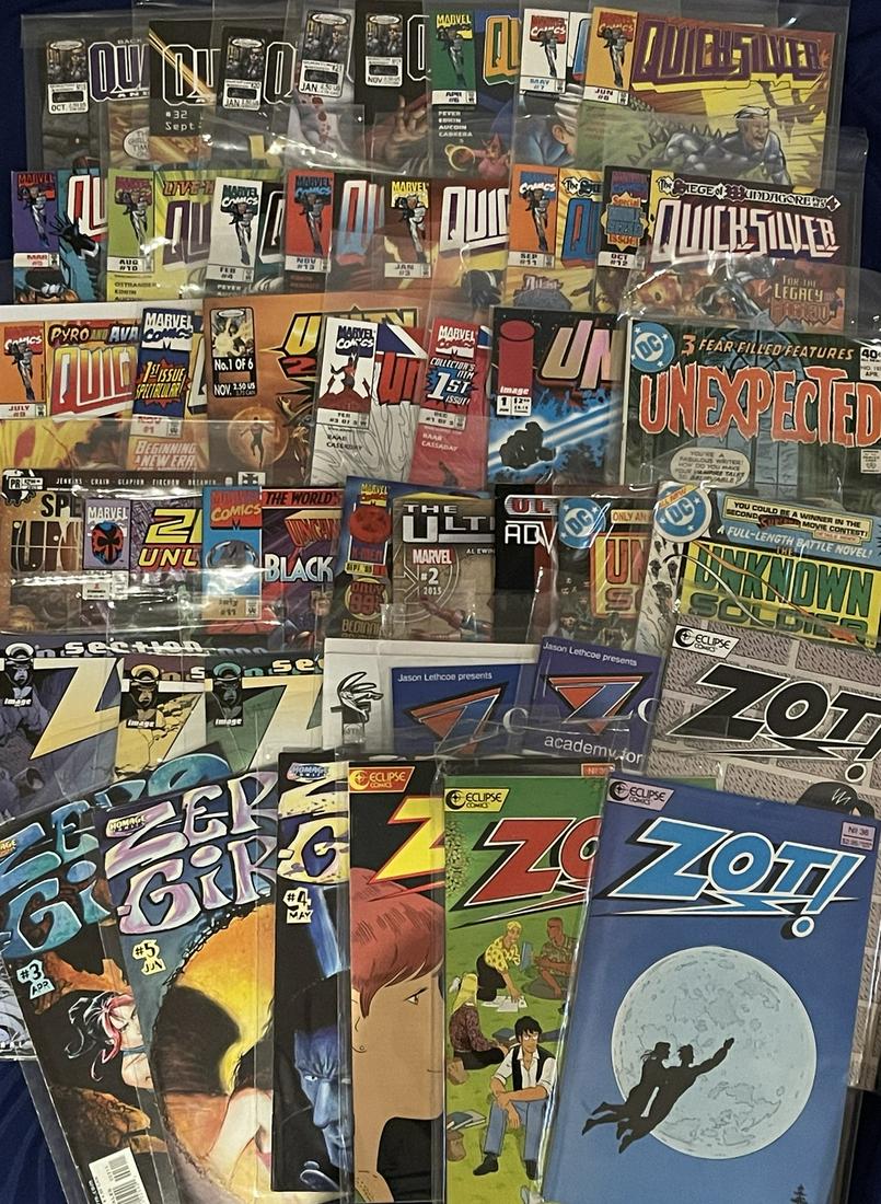 Comic Book Lot - ZOT, Quicksilver, Unknown Soldier, More (1 of 1)