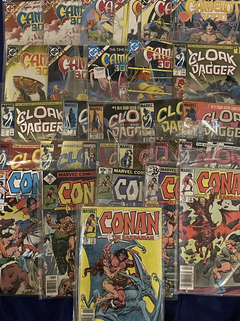 Comic Book Lot - Conan the Barbarian, Cloak and Dagger, Camelot 3000 (1 of 1)