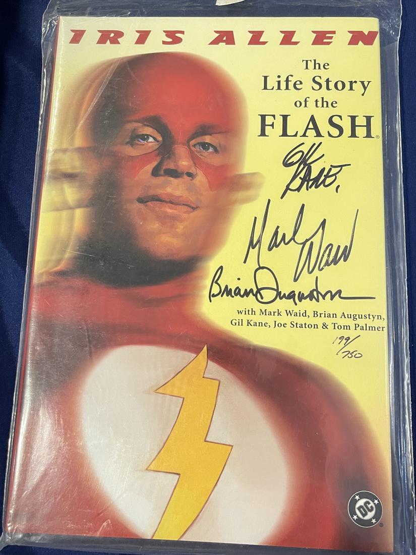 Life Story of The Flash HC Signed: Waid, Augustyn, Kane 1of 750