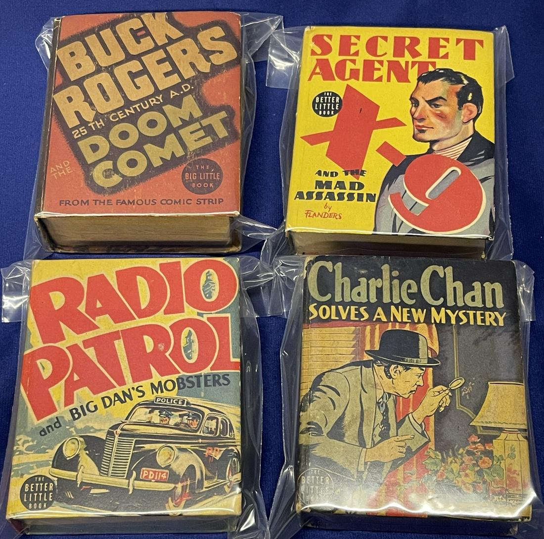 1930's-1940's Big Little Book Lot - Buck Rogers - Charlie Chan (1 of 2)
