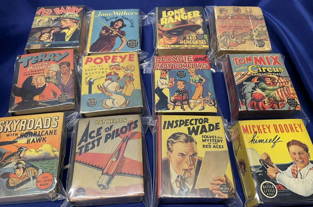 1930's-1940's Big Little Book Lot - Buck Rogers - Popeye (1 of 2)