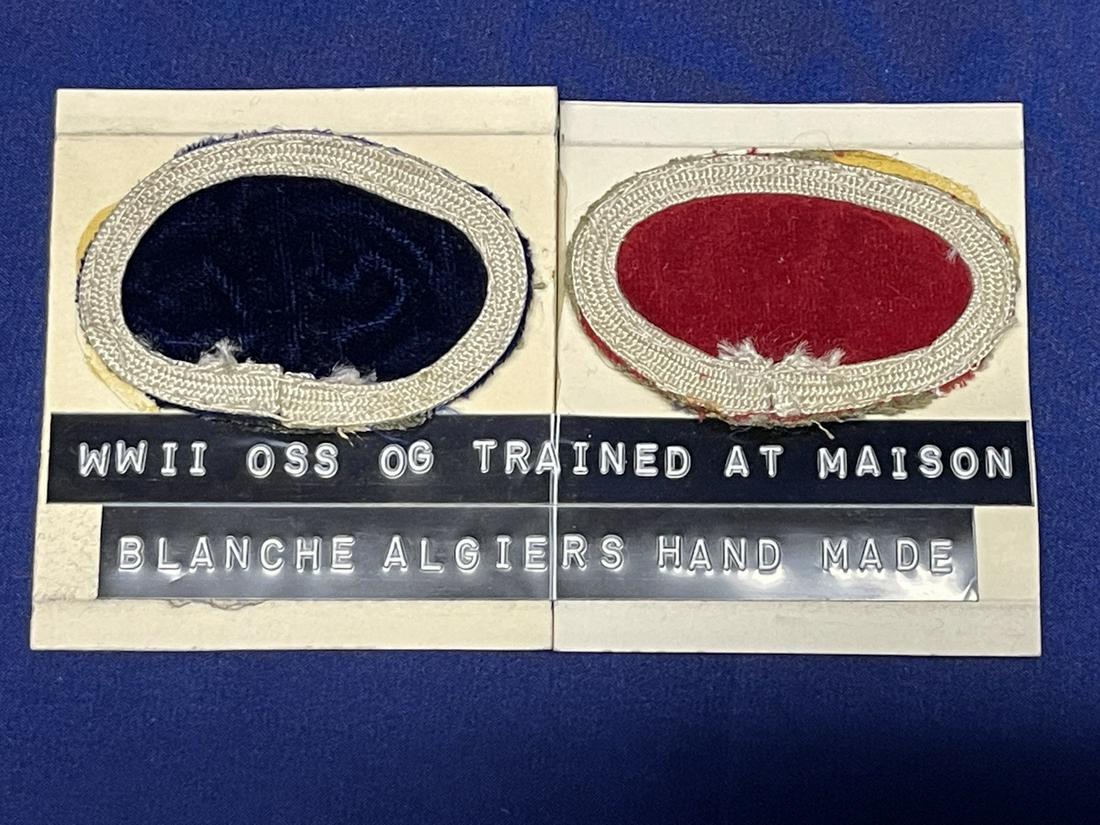 RARE WWII OSS Theater-Made Jump Ovals (1 of 2)