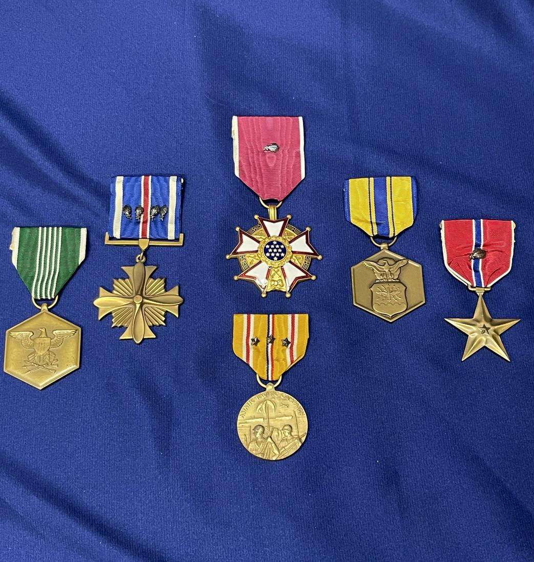 WWII - 1950's U.S. Air Force Medal Group - LOM, DFC, ARCOM (1 of 2)