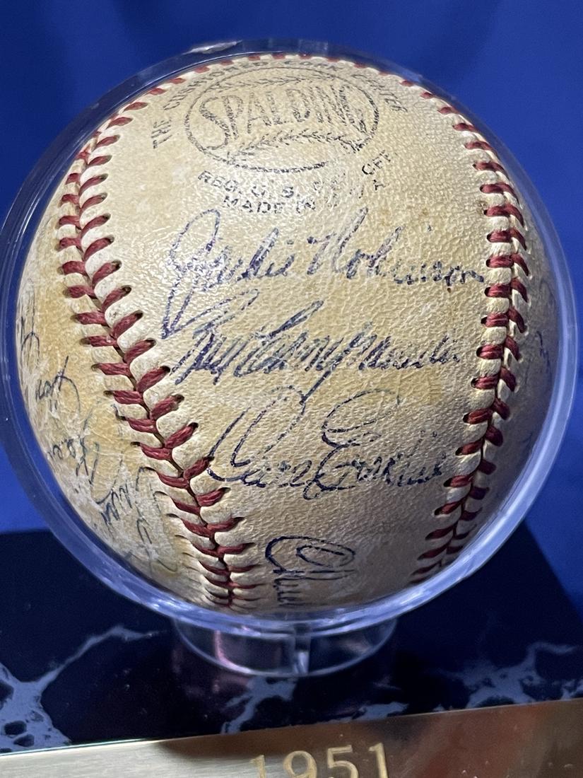 1955 Brooklyn Dodgers Autographed Baseball (1 of 4)