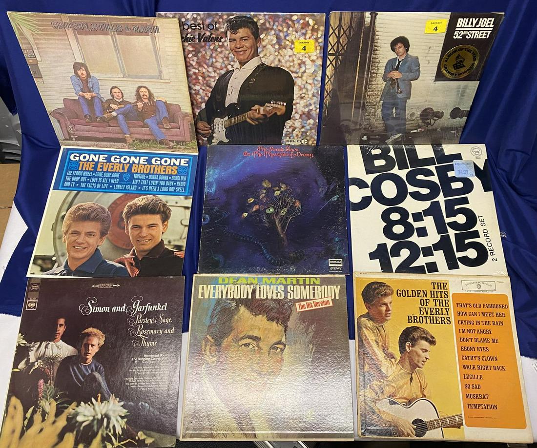 60's-80's Rock LP Lot: Original early or 1st pressings. VG or better