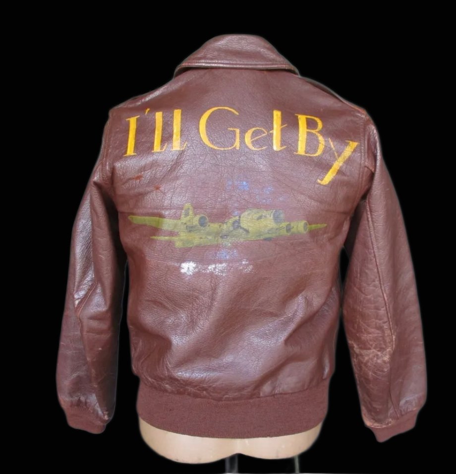 8th AAF Painted A-2 Jacket - 568th or 412th Bomb Sqd's (1 of 16)