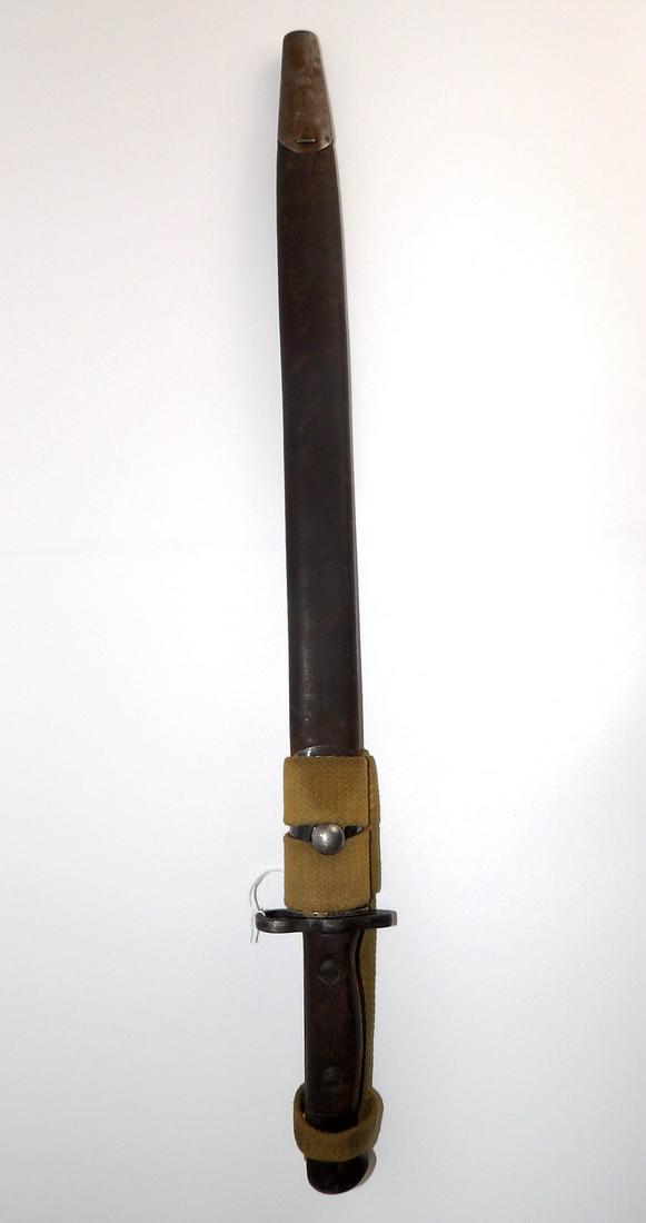 Rare WW1 British P1907 Wilkinson Bayonet: With Scabbard and Frog