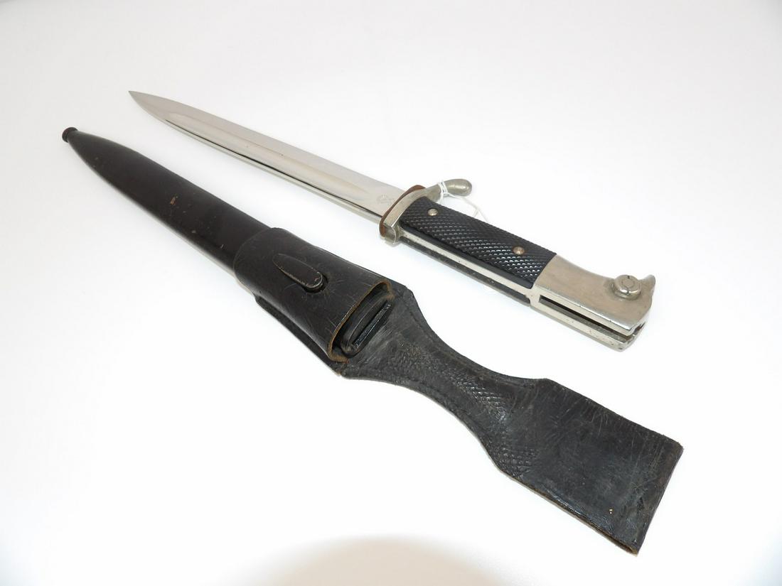 WW2 German Police Dress Bayonet: With Scabbard and Frog