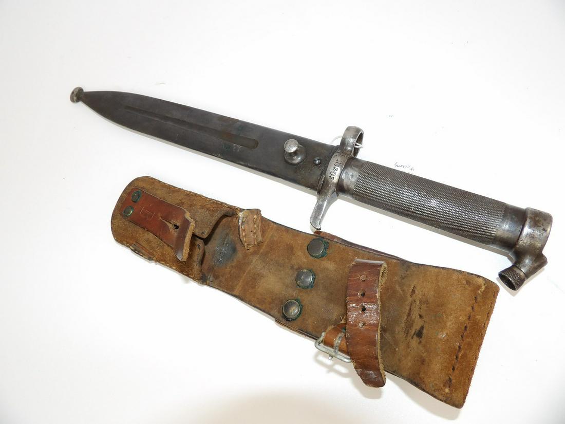 Swedish M1896 Bayonet: With Scabbard and Frog