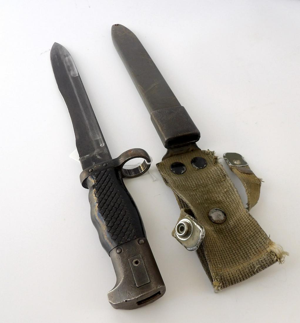 WW2 Spanish Toledo Bayonet: With Scabbard and Frog