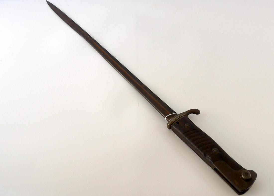 WW1 Imperial German M1898 Mauser Quilback Bayonet: No Scabbard