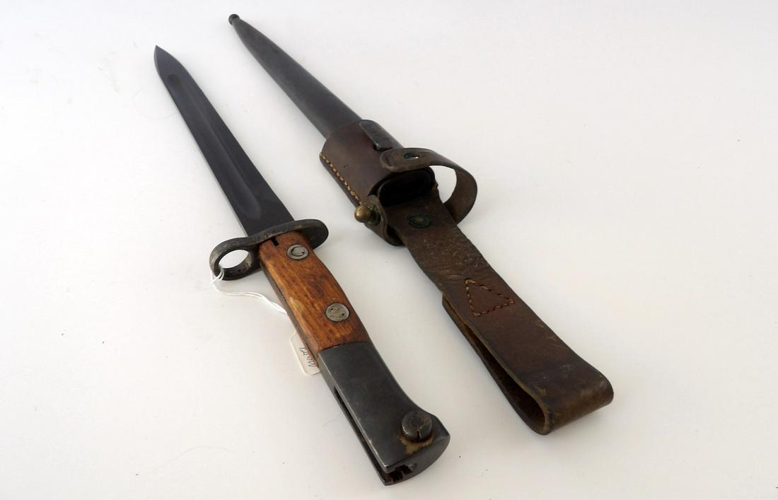 Yugoslavian M48 Mauser Bayonet With Matching Serial Numbers: Matching Serial numbers. Scabbard and Frog