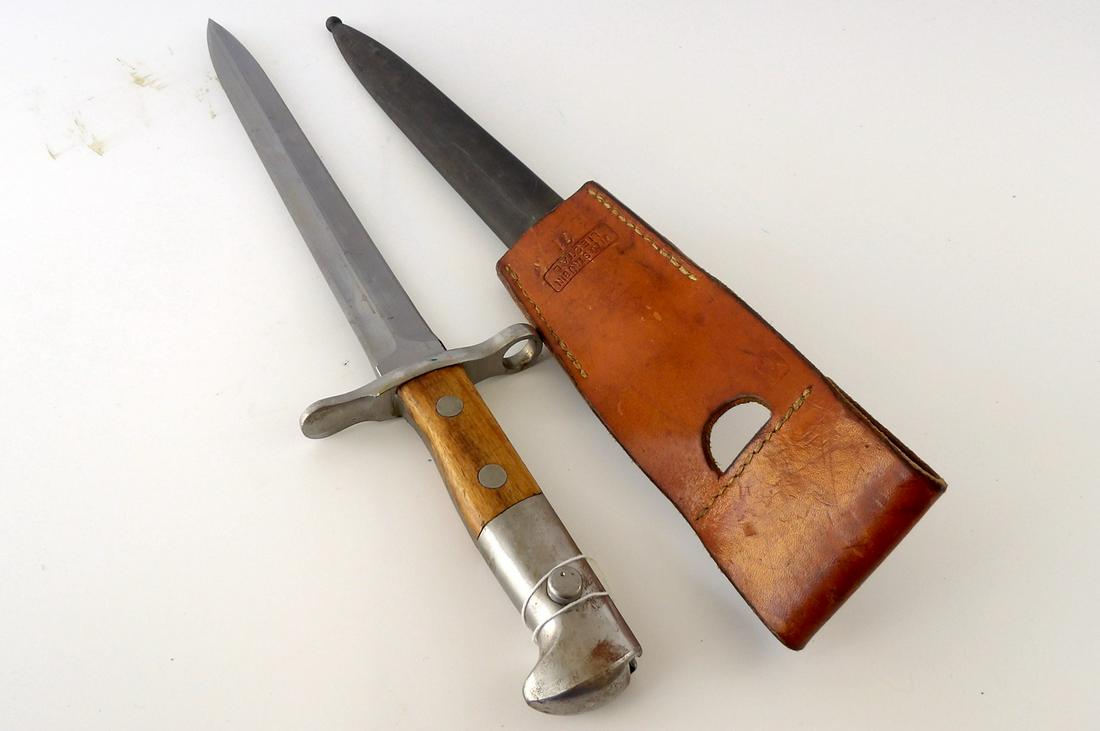 Swiss M1918 Bayonet: WIth Scabbard and Frog