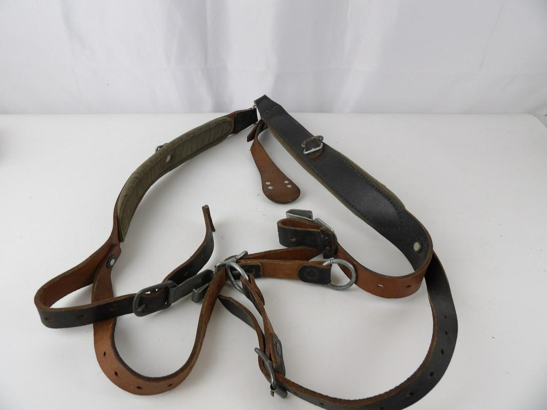 WW2 German Leather Y Straps (1 of 7)