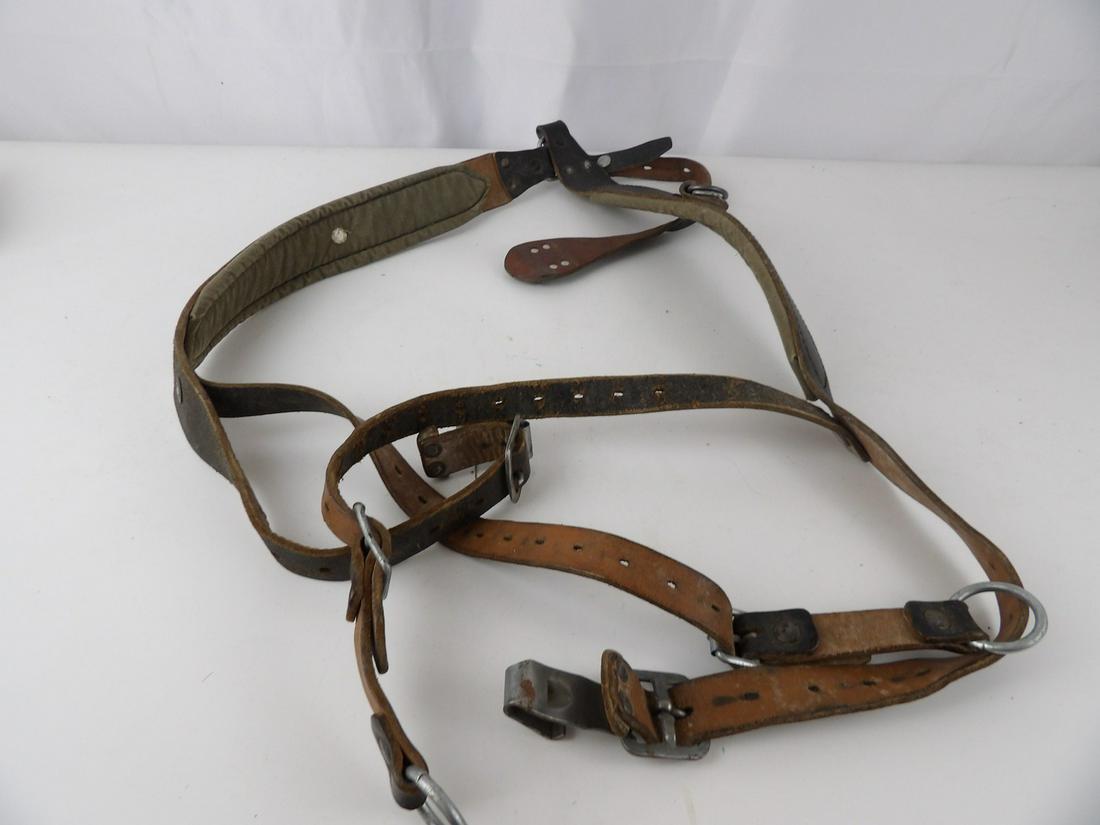 WW2 German Leather Y Straps (1 of 8)