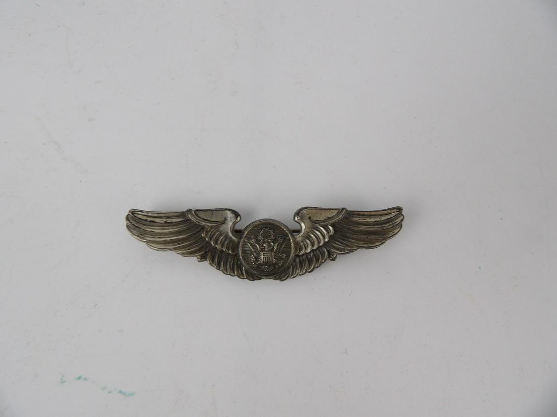 WW2 3 inch Amico Sterling Aircrew Pinback Wing (1 of 4)