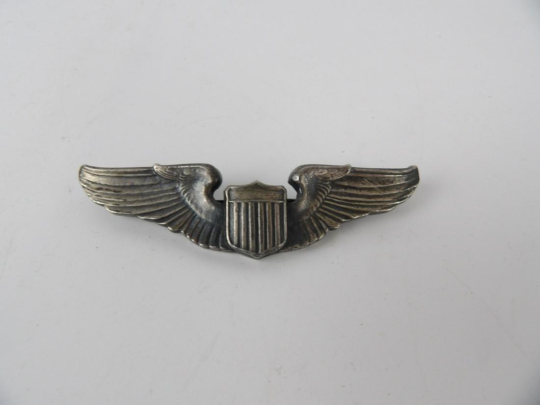 WW2 Theater Made 3 Inch "C" Catch Pilot Wings: As Shown