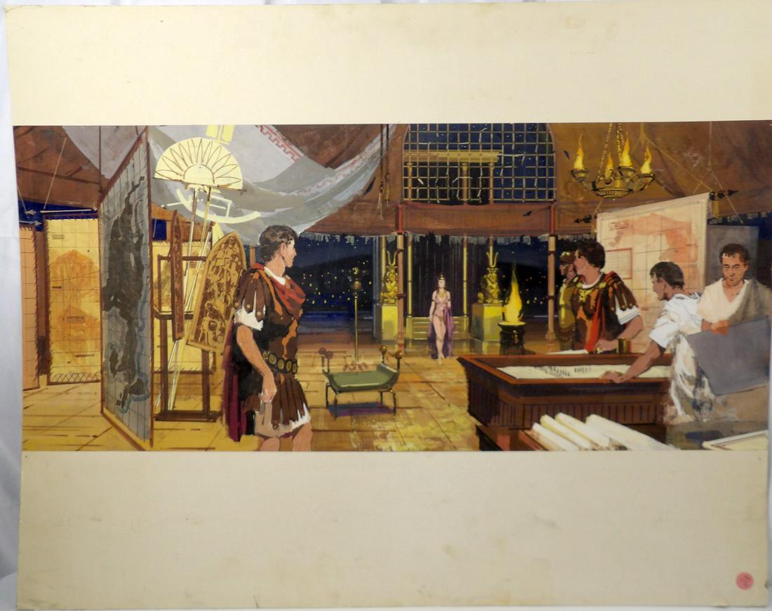 Original Watercolor Story Board From the Film Cleopatra - 1963 (1 of 6)