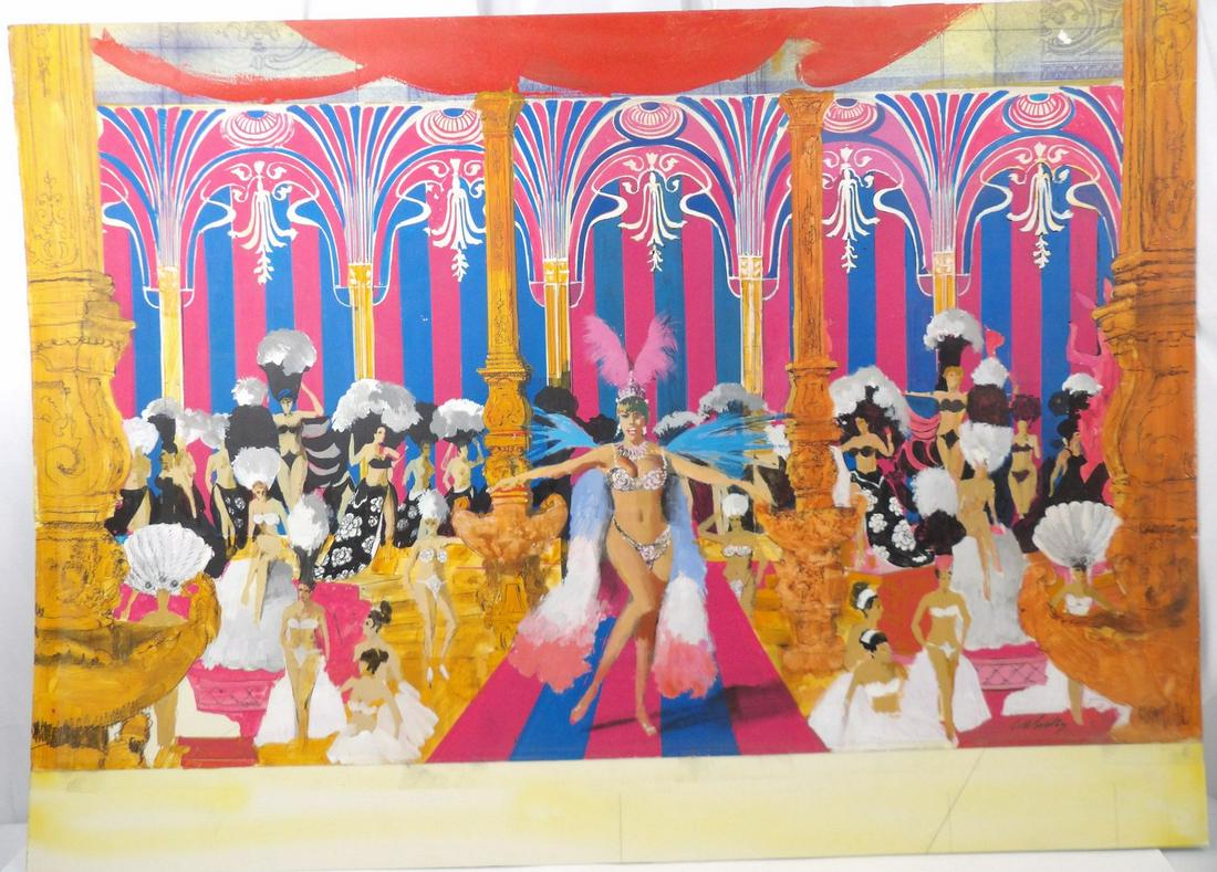 Original Watercolor Film Scene Storyboard - Artist signed (1 of 6)