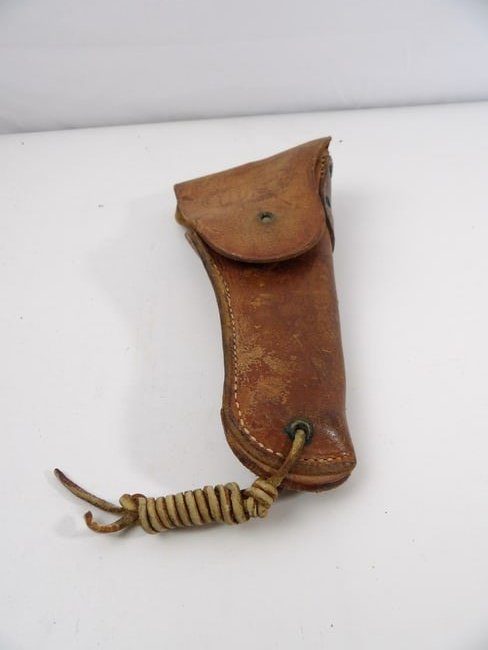 WW2 WWII M1916 Colt .45 Leather Holster (1 of 7)