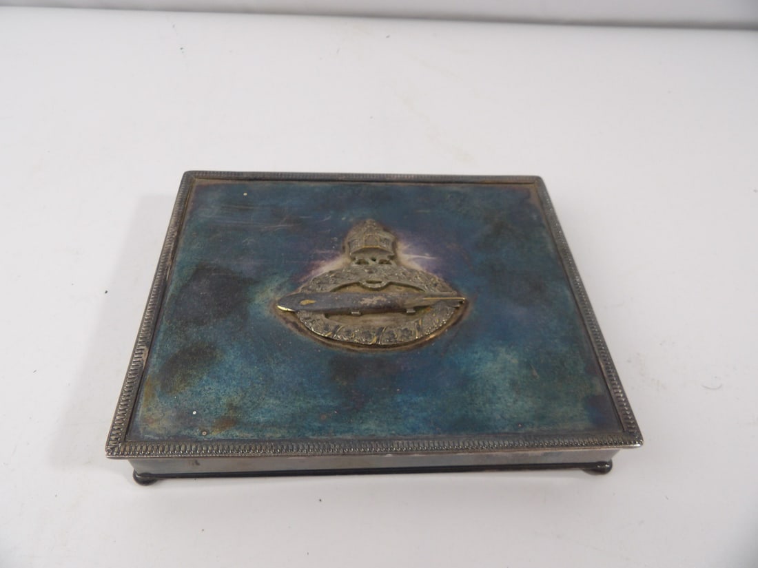 WW1 Imperial German Navy Kaiserliche Marine Zeppelin Officers Cigarette case (1 of 6)