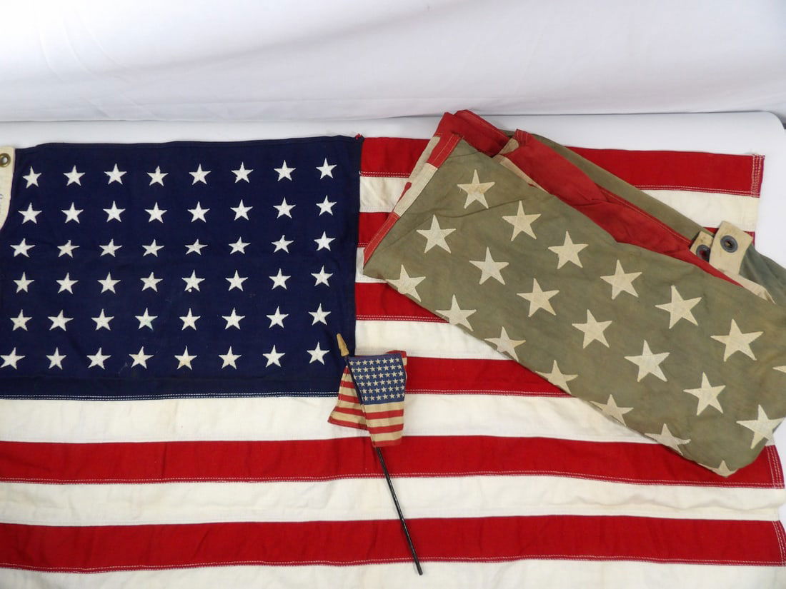 Vintage 48 star American Flag Lot (1 of 5)