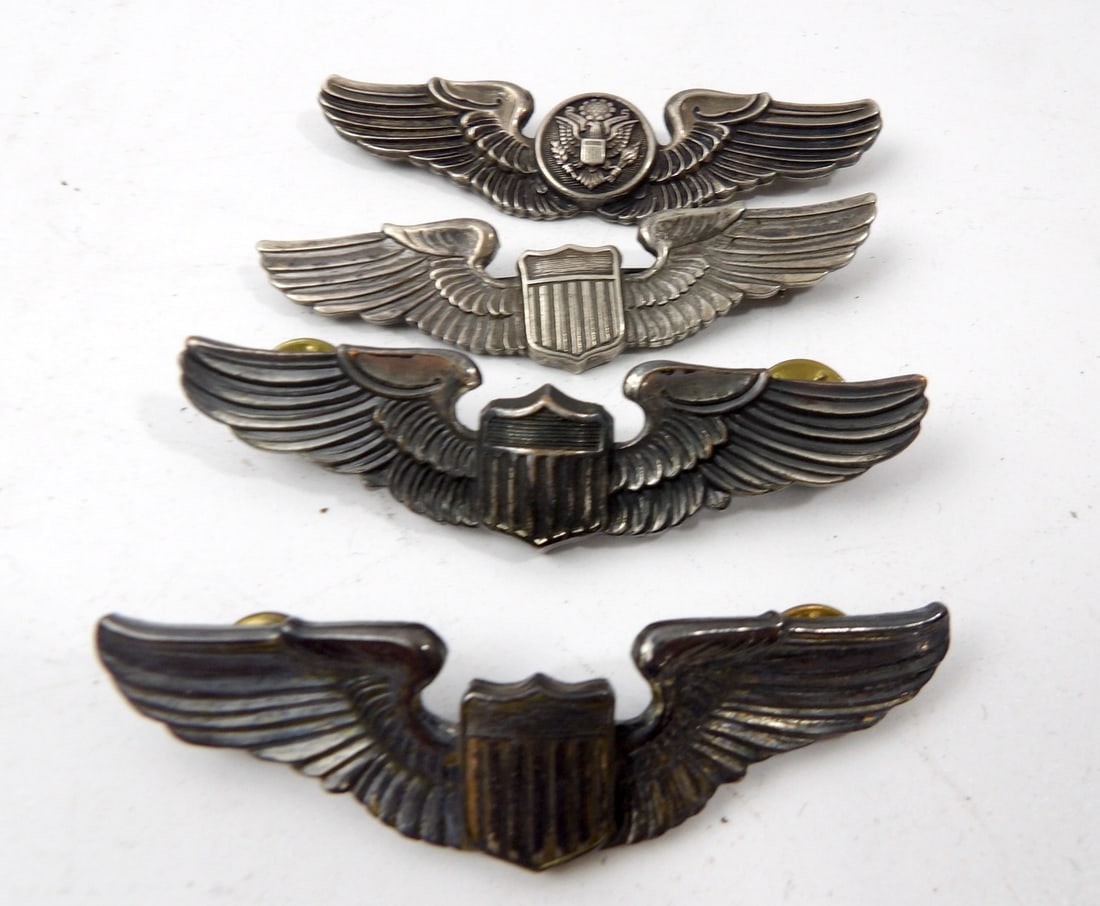WW2 WWII 3" Wings Lot (1 of 6)