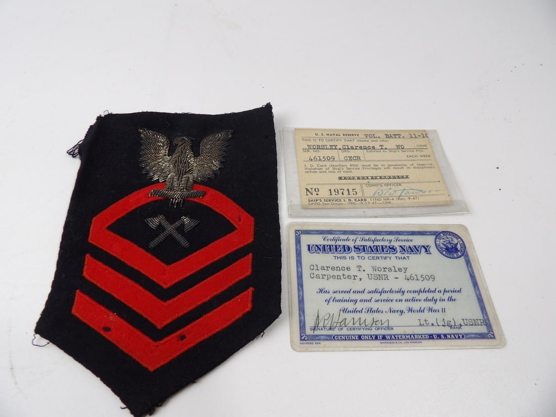 Named WW2 WWII Navy Rate grouping (1 of 5)