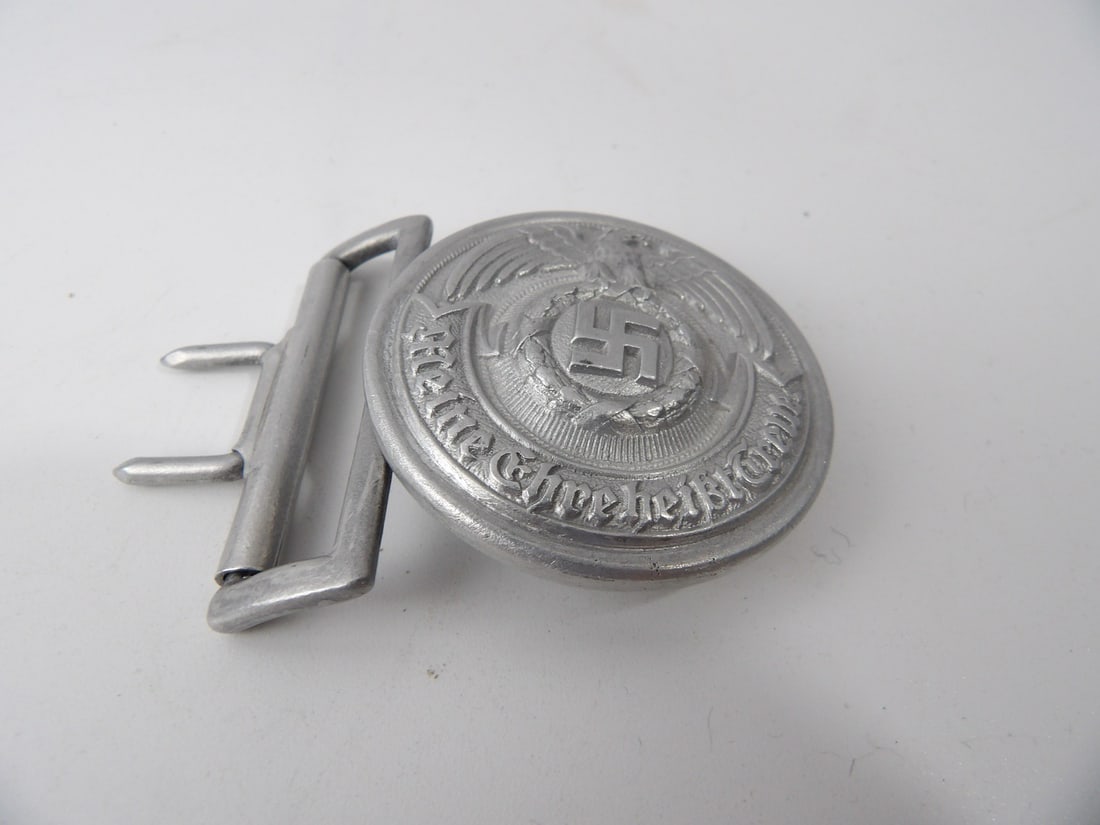 WW2 WWII German SS Officers Aluminum Belt Buckle (1 of 5)