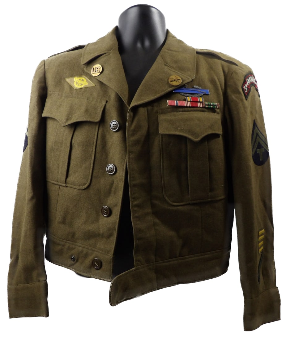 Identified WW2 WWII D-Day landing 5th Ranger Battalion Ike Jacket (1 of 16)