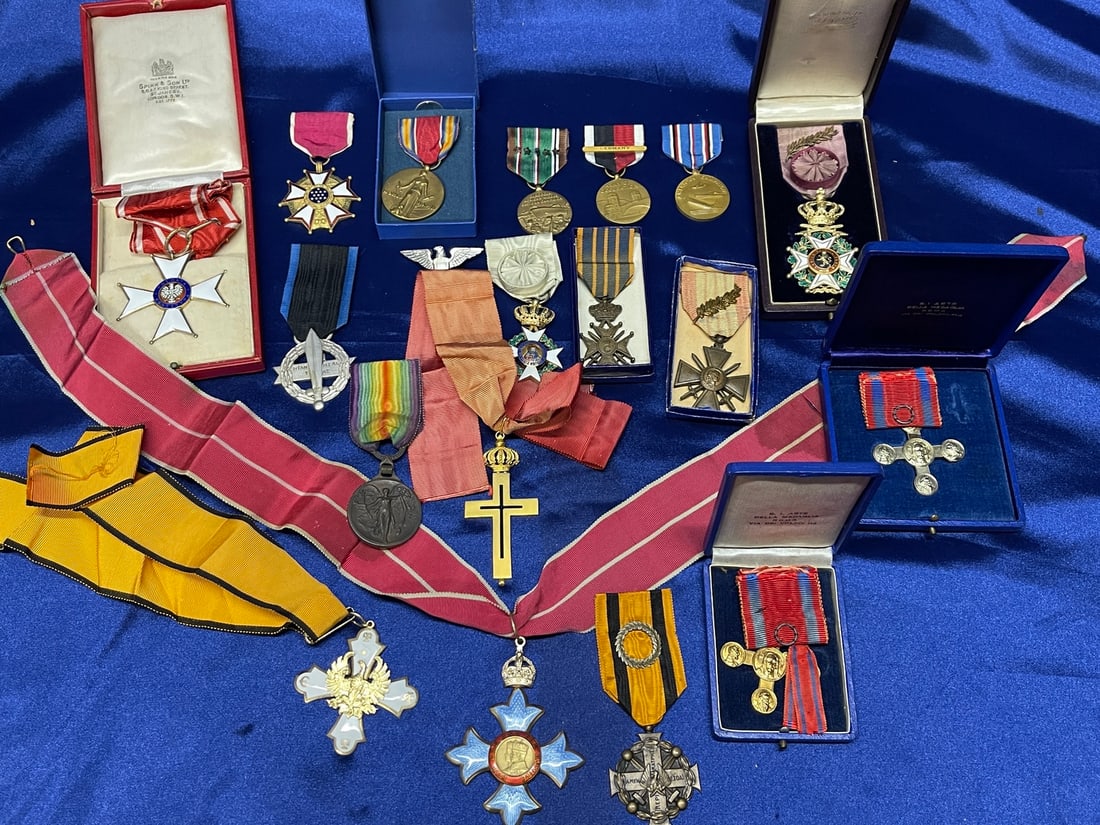 Rare OSS Spy Leader Medal and Document Group (1 of 19)