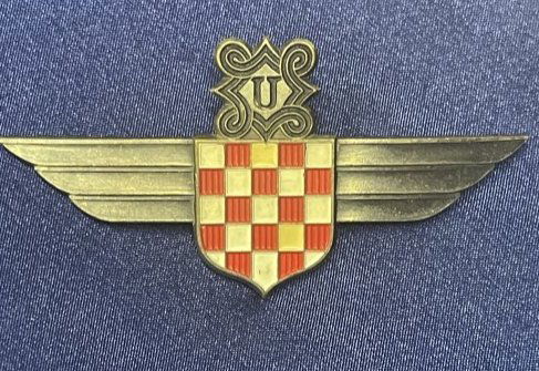 WWII Croatian Ustasa Pilot's Wings - Hallmarked (1 of 2)