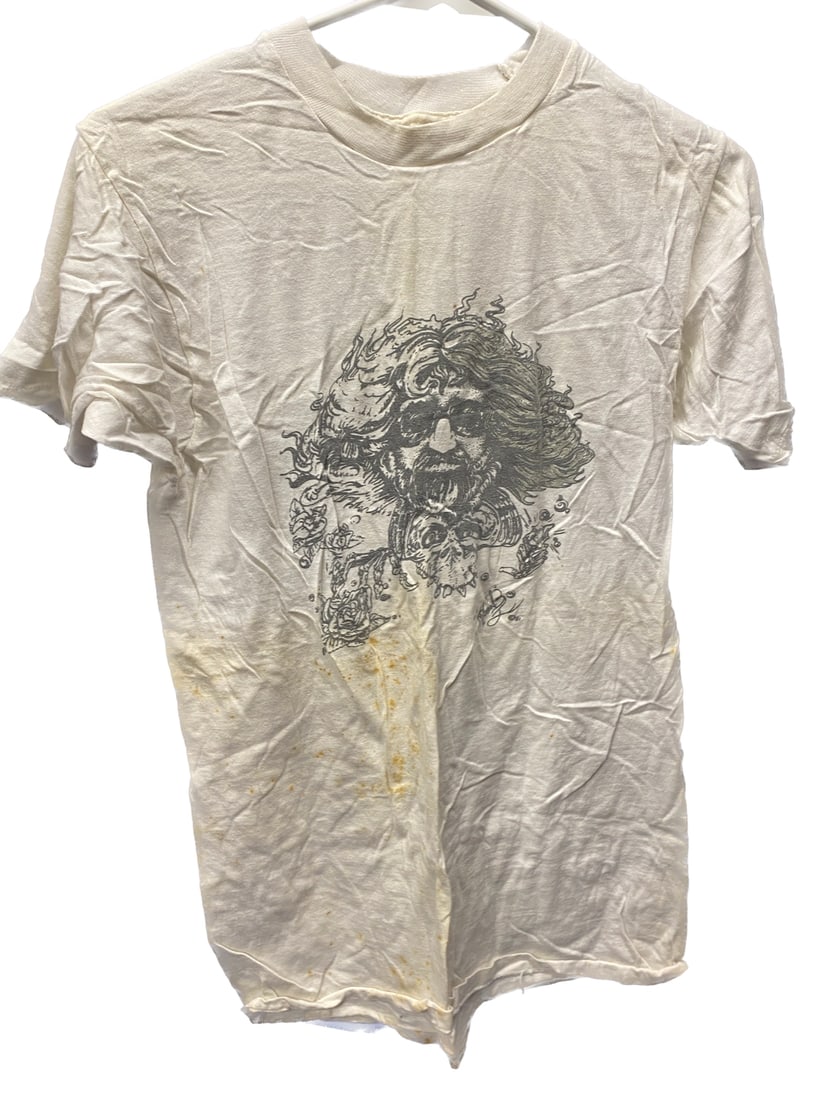 1970's Vintage Grateful Dead Concert T-Shirt: Original vintage shirt from a true Deadhead who attended each concert. As shown