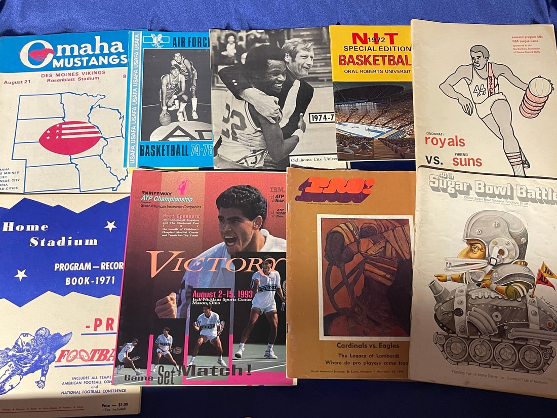 1970's Basketball and Football Programs - Mixed Lot (1 of 1)