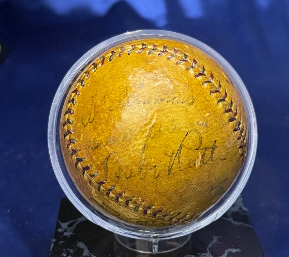 1928 Babe Ruth and Lou Gehrig Signed Baseball - JSA Certified (1 of 6)